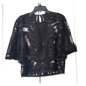 Black lace top
